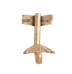 Crochet mural en laiton de taille personnalisée Décoration intérieure en métal de qualité exclusive pour la salle de bain et la cuisine Logo personnalisé - Product Image 2