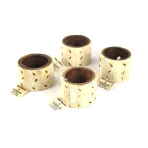 Anneaux de serviette gravés de luxe porte-anneau de serviette en bois et en papier pour mariage accessoire de Table de fête de noël caractéristique stockée - Product Image 4