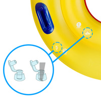 Fournisseur OEM, bouée gonflable personnalisée de 100 cm, PVC de 0,30 mm d'épaisseur, pour adultes (WC-S10023), certifiée KC, utilisation estivale, 2 chambres à air