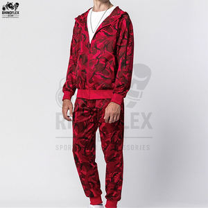 Conjuntos de Chándal de Camuflaje Personalizados para Hombre, Sudadera con Capucha y Cremallera de Manga Larga y Pantalones Deportivos, Chándales de Camuflaje con Cremallera para Hombre - Product Image 3