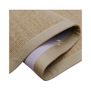 Alfombra Cuadrada de Pasto Marino Natural VietChoice, Fibra Resistente, Estilo Vintage, Resistente a las Manchas, Antideslizante, Lista para Picnic - Product Image 1