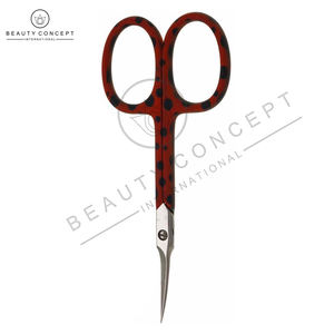 Tijeras para cutículas de excelente calidad de Beauty Concept International Red Black Color Factory Mejor precio Hoja de acero inoxidable - Product Image 4