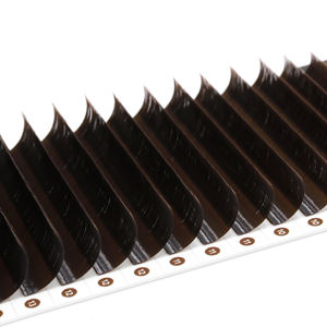 Cashmere dark brown <b>lash</b> custom logo 4-25mm cashmere matte <b>individual</b> <b>lash</b> trays brown bulk <b>lashes</b> wholesale - Product Image 4