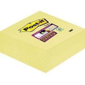 Post-it Super Sticky Gelb 270 Bl. 76 X 45 X 76 mm Haftnotizwrfel Promotional <b>Memo</b> <b>Pad</b> - Product Image 1