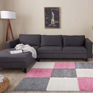 Boho Geometric Pink <b>Flat</b>-Weave <b>Rug</b> for Living Room Hallway Entryway - Product Image 6