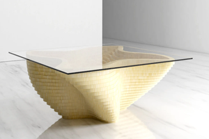 Kalatri Table centrale paramétrique contemporaine lavable légère amovible forme personnalisée décoration de la maison anniversaire intérieur - Product Image 3