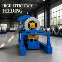 Machine de découpe et de formage de bobines d'acier, équipement de laminage de panneaux ondulés, alimentation haute efficacité pour la production de tôles de silo