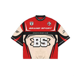 Camiseta de fútbol personalizada con estampado de sublimación de malla, ropa de calle, camiseta de fútbol personalizada, camiseta de fútbol OEM para hombre, camiseta cuadrada de fútbol - Product Image 1