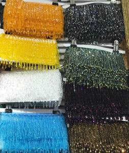 ขอบพลอยเทียมทำด้วยมือพู่ลูกปัดกูตูร์ - Product Image 1