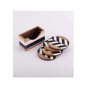 Direct Factory Sale Premium Designed Round <b>Marble</b> <b>Coasters</b> Vintage Style Eco-Friendly 2mm Thick - Product Image 3