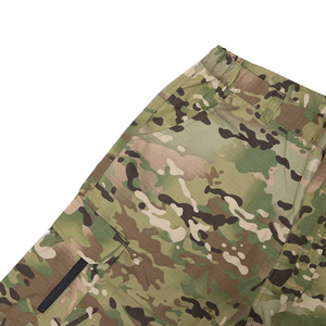 บริการ OEM ขายส่งราคาถูก กางเกงคาร์โก้ลำลองแบบตรงหลายกระเป๋า สไตล์กลางแจ้ง ยูนิเซ็กซ์ ผ้าสแปนเด็กซ์ ลายพิมพ์ทหาร - Product Image 4