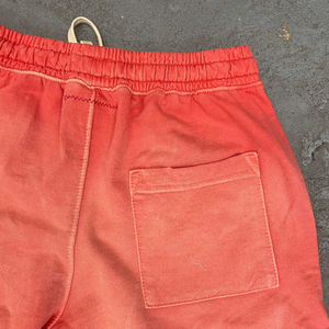 Manufacture <b>Men's</b> Acid Washed Cotton Fitness <b>Shorts</b> Solid Pattern Streetwear with Pockets for Summer Jogging Size 6XL - Product Image 6