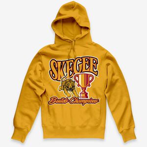Sudadera con capucha de invierno de lana con forro liso SKEGEE construida para Champions Tiger Trophy Graphic School Spirit sudadera ropa universitaria personalizada - Product Image 3
