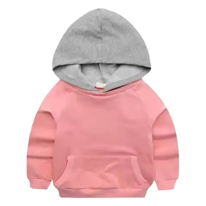 Vente en gros de sweats à capuche avec logo personnalisé de haute qualité pour enfants pullover uni en éponge vierge imprimé pour bébés enfants garçons - Product Image 1