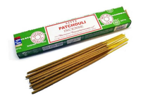 Bâtons d'encens Satya Nag Champa Patchouli 12 paquets Arôme artisanal pour la méditation, la relaxation, le yoga et le nettoyage spirituel