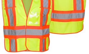 Chaleco DE SEGURIDAD DE VERANO ANSI verde para hombre, chaleco de trabajo de lona transpirable con bolsillos, los mejores chalecos de seguridad al por mayor para trabajadores - Product Image 6