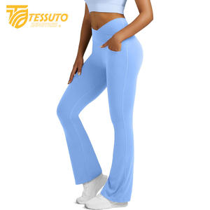 Short de course taille haute en coton/polyester pour femmes pour femmes Fitness Sports Yoga Pantalon avec doublure intérieure Séchage rapide - Product Image 5