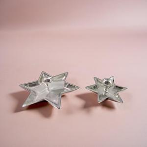 Portavelas de metal con forma de estrella para decoración del hogar pequeño para celebraciones de Navidad y cumpleaños - Product Image 5