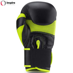 Guantes de boxeo de cuero PU de moda de alta calidad logotipo personalizado inspirar ropa para entrenamiento en artes marciales y deportes de lucha - Product Image 3