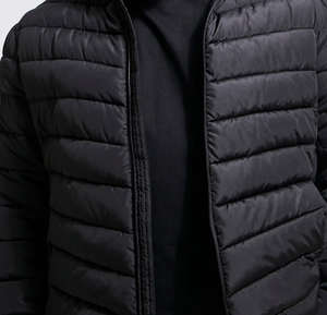 Dernier modèle de blouson d'aviateur uni de haute qualité, blazer personnalisé pour hommes d'affaires, veste matelassée en satin coupe-vent pour hommes - Product Image 6