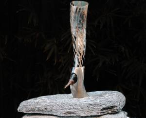 Cuerno de bebida vikingo Natural de calidad india, soporte de cuerno, tallado de ágata, diseño antiguo, servicio de grabado de animales-S SONS EXPORTS - Product Image 3