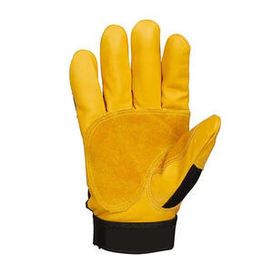 Guantes de Trabajo Mecánicos de Cuero de Grano Vacuno de Alta Calidad, Protección Industrial para las Manos, Guantes Resistentes a la Abrasión de Uso Pesado - Product Image 4