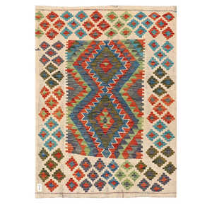 พรมกิลิม ไมมานา อัฟกานิสถาน ขนาด 150 x 107 ซม. พรมปูพื้นและชุดพรม - Product Image 1