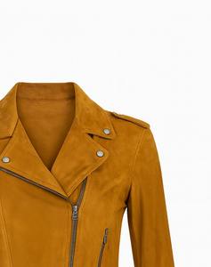 เสื้อแจ็คเก็ตหนังสไตล์วินเทจสำหรับผู้ชาย แบบมีซิป คอตั้ง เหมาะสำหรับฤดูหนาว สีสันปรับแต่งได้ สวมใส่สบายๆ - Product Image 3