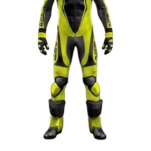 Combinaison de course moto pour homme Denork en cuir de vache/crocodile, niveau CE 2, vêtements de course automobile perforés, combinaison de moto 1 pièce - Product Image 2