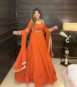 New Fashionable Designer Full Sleeve Beautiful Casual <b>Women's</b> Suit DressHot Selling Indian Pakistani Wedding Wear Party Wear - Product Image 1