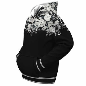 Sudadera con Capucha para Hombre, Diseño en Relieve, Sólida, Transpirable, de Algodón, para Otoño, para Chicos - Product Image 1