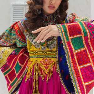 เดรสแขนกุดแบบ Afghan ระบายอากาศได้ชุดเดรสสไตล์พื้นเมืองทำด้วยมือแบบดั้งเดิมของชาวอัฟกานิสถานชุดราตรีแบบลำลอง - Product Image 2