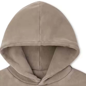 2025 Best Selling Embroidered Hoodie High Quality 100% Cotton Fleece Unisex Winter Hoodie Breathable Drop Shoulder <b>Black</b> - Product Image 6