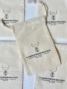 ถุงผ้าฝ้ายอินทรีย์แบบหูรูดรีไซเคิลได้ถุงบรรจุภัณฑ์เครื่องประดับโซลูชันขายส่งถุงใส่เครื่องประดับ - Product Image 5