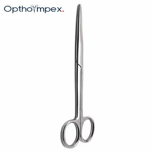 Tijeras Veterinarias de Precisión, Instrumentos Quirúrgicos de Acero Inoxidable, Hojas Curvas y Rectas Ajustables, Duraderas, Certificadas por la CE, para Animales - Product Image 3