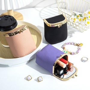 Ando Bag - Monedero Pequeño de Cuero Vacuno Genuino con Espejo, Cierre de Broche, Bolsa para Lápiz Labial y Joyas para Mujer - Product Image 6