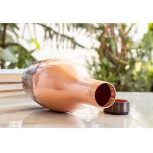 Bouteille/Pot en Cuivre Pur de 1150 ml à Motif Zèbre en Relief – Design Promotionnel pour la Chambre à Coucher - Product Image 4