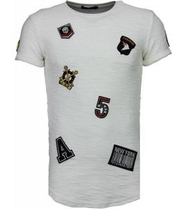 Fábrica al por mayor mejor calidad diseño Premium Chenille bordado camisetas para hombres personalizado nuevo último diseño Ringer tejido - Product Image 6
