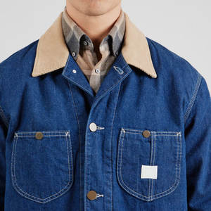 Veste en jean fonctionnelle pour hommes avec poches intérieures et doublure douce pour plus d'utilité - Product Image 3