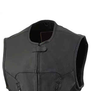 Tout nouveau look Design 2025 hommes classique en cuir gilet de course bonne qualité en cuir Biker gilet Pakistan fait qualité cuir gilet - Product Image 5