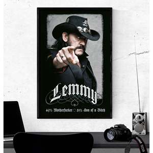 Affiche de style moderne Motrhead Lemmy Kilmister pour utilisation murale - Product Image 1