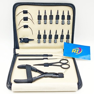 Kit Profesional de Alicates para Extensiones de Cabello de Acero Inoxidable, Tijeras, Anillos Micro, Herramientas de Instalación y Remoción de Grado Profesional, OEM Disponible - Product Image 1