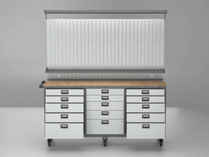 Gabinete de Herramientas Modular de Sobremesa, Banco de Trabajo de Alta Calidad para Taller, Recubrimiento Electrostático en Polvo, Multiusos, OEM - Product Image 4