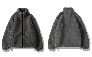 Winter <b>Warm</b> Men's Fleece Jacket Hip Hop Street Wear Casual Zipper Coat Front Logo <b>Waterproof</b> Breathable High Quality - Product Image 6
