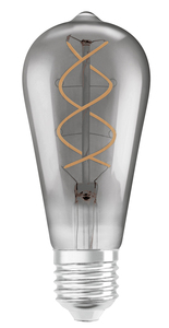 Lámpara de cristal en espiral LED Edison E27 4W 1800K vintage de 1906 (Osram 091315) - Product Image 1