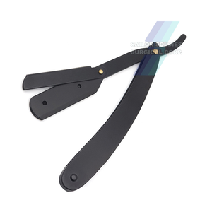 มีดโกนหนวดแบบเคลือบสีดำใบมีดโกนใบมีดเดี่ยวมีดโกนสำหรับผู้ชายมีดโกนแบบพับเก็บได้ - Product Image 6