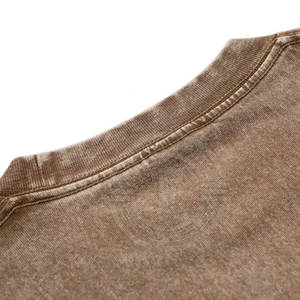 Camisetas de Hombre con Lavado Ácido, Diseño Nuevo 2025, Logotipo Personalizado, Camisetas de Hombre con Lavado Ácido Cómodas al por Mayor - Product Image 4