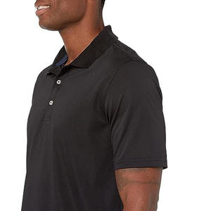 Camisetas de cuello POLO para hombre de diseño personalizado más vendidas, ropa de trabajo y moda teñida lisa, camiseta de Golf de manga corta con botones cuartos - Product Image 6