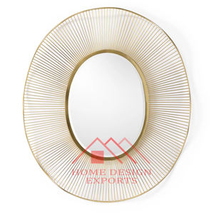 Espejo de pared de cristal transparente de diseño único último diseño para decoración del hogar espejo de maquillaje colgante de pared redondo - Product Image 1