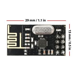 NRF24L01+ SI24R1 2.4G โมดูลรับส่งสัญญาณไร้สายรุ่นเพิ่มประสิทธิภาพพลังงาน - Product Image 4